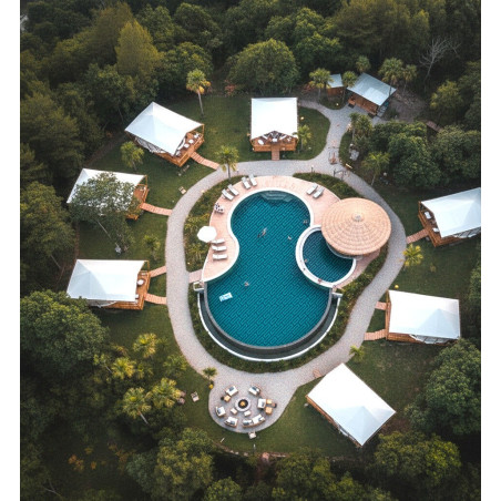 Mosaique piscine decor tressage marsakloxx collection Marine