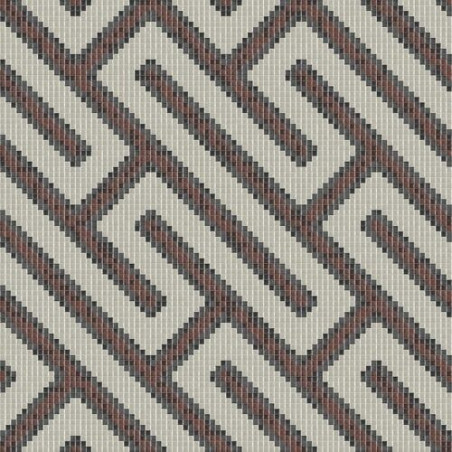 Mosaique piscine decor tressage marsakloxx collection Marine