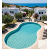 Mosaique piscine decor Calella collection Marine