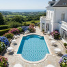 Mosaique piscine decor Calella collection Marine