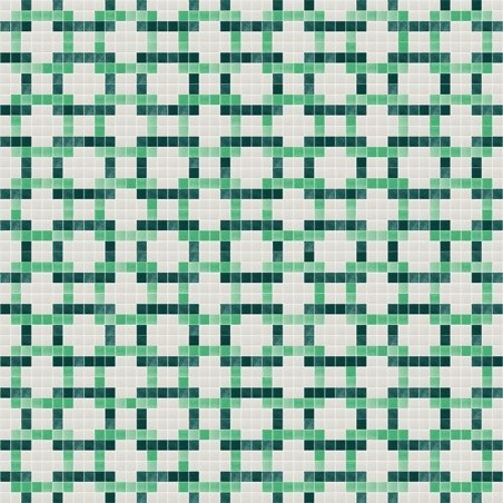 Mosaique piscine decor tressage mundaka collection Marine