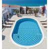 Mosaique piscine decor tressage mundaka collection Marine