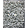 Blanc uni nacré micro mosaïque PIXEL ART 1.2 cm 4 mm épaisseur par 100g