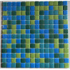 Bleu vert mosaïque émaux 2.3 cm brillant  par M² outlet