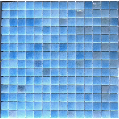 Bleu piscine Caribe et 507 nacré mosaïque par M² promo outlet
