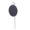 Ardoise ronde 10 cm présentoire à suspendre avec tige inox 40 cm  décoration jardin et mosaïque