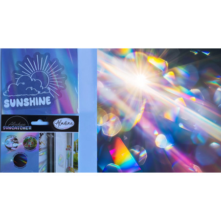 Suncatcher attrape lumière autocollant pvc pour vitre sunshine