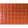 Orange foncé Chroma mosaïque émaux brillant bord droit 2.3 cm par plaquette de 20 carreaux