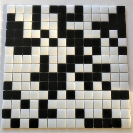 Lot mosaïque promotion noir et blanc émaux 2.3 cm par 6M²