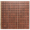 Mosaique carrelage mat rouge lave noir 2,4 cm vendu au M² filet Achat de carrelagegrès céram pleine masse