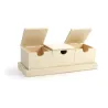 Boite 3 compartiments boite a the en bois a decorer en mosaique