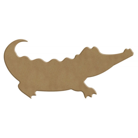Crocodile  16 par 7 cm support bois pour mosaïque