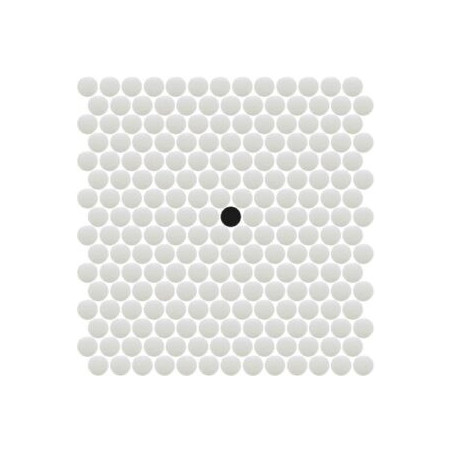 Mosaïques Décor PETITE motif  POINT noir et blanc par M²