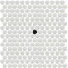 Mosaïques Décor PETITE motif  POINT noir et blanc par M²