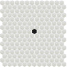 Mosaique carrelage decor point noir et blanc au M² Achat mosaique black hexagonal