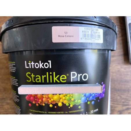 Ciment résine  epoxy starlike pro 53 rosa cenere rose pastel par 2.5 kilos