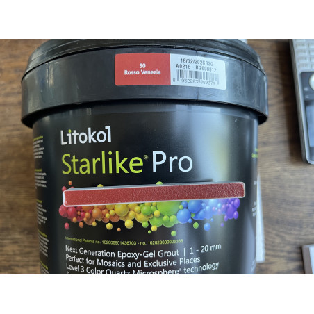 Rouge résine époxy Starlike pro par 2.5 kilos ref 50 rosso Venezia