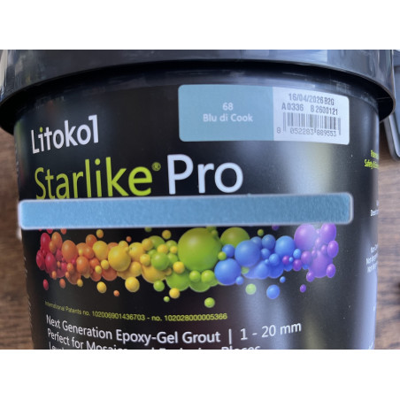 Bleu gris résine époxy Starlike pro par 2.5 kilos ref 68 Blu di cook