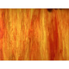 Stipple effet glacé orange flammé marbré opalescent plaque de 30 par 26 cm