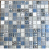 Mosaique mat esprit patchwork bleu idéal mosaique cuisine