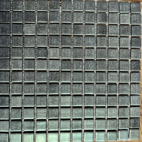Mosaique emaux de verre vert bronze metal par plaque de 31 cm Achat mosaique crédence