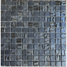Gris relief nacré Bambou et 50% mat nacré mosaïque 2.4 cm émaux de verre par plaque 31.5 cm