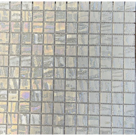 Blanc pur relief nacré Bambou 100% mat nacré mosaïque 2.4 cm par plaque 31.5 cm