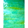 Vert turquoise mottle et marbré opalescent  ref Ty025 plaque de 30 par 26 cm
