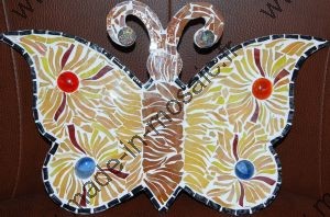 Papillon mosaïque de verre de Mme GAVARD