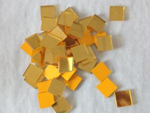 Jaune gold mosaïque like gold lisse 1.5 cm vendu à l'unité
