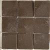 Brun cacao mat satin lisse 4 cm mosaque maux par plaque 32 cm 