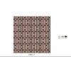 Mosaïque rectangle décor Linien émaux mat 2.3 cm par 4.8 cm par M²