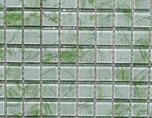Mosaique blanc verdi marbré vetrocristal émaux de verre 2.5 cm par 100g