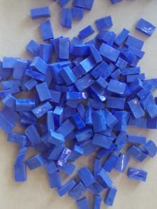 Bleu mosaïque smalt bleu lavande moyen par 100 g ref M49