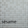 Mix nacré & mat brun lin  SESAME série Glacée mosaïque émaux brillant 2.3 cm par 2M² soit 94.80 € le M²