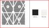 Mosaïque décor Zig-zag hexagone blanc et noir par 1 M²