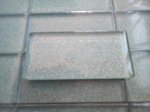 Argent mosaïque paillette rectangle 48 par 98 mm 8mm épaisseur émaux vetrocristal par plaque 30 cm