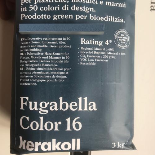 Fugabella résine ciment couleur 16 bleu ultra marine haute performance de 2 à 20mm par 3 kilos