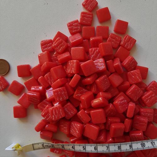 Rouge corail micro mosaïque PIXEL ART 1,2 cm par 100 grammes