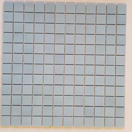 Bleu gris mosaïque 2,4 cm mat grès antique plaque 30 cm sur filet