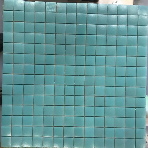 Vert turquoise mat satiné mosaïque émaux 2.4 cm plaque 33 cm pour loisirs créatifs