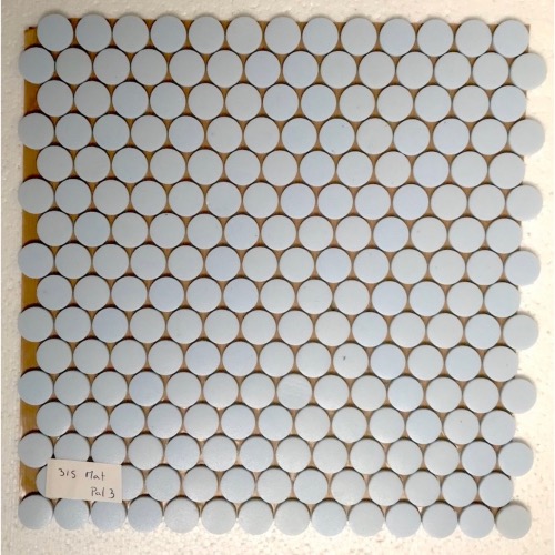 Bleu clair lavande rond pastille mosaïque émaux mat par plaque 33 cm pour Vrac
