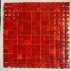Rouge intense chroma mosaïque émaux 2.3 cm brillant pleine masse plaque pour loisirs créatifs