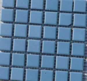 Bleu pavette 2.4 cm épaisseur 8 mm  mosaïque grès antique paray en vrac par 1.8 kilos