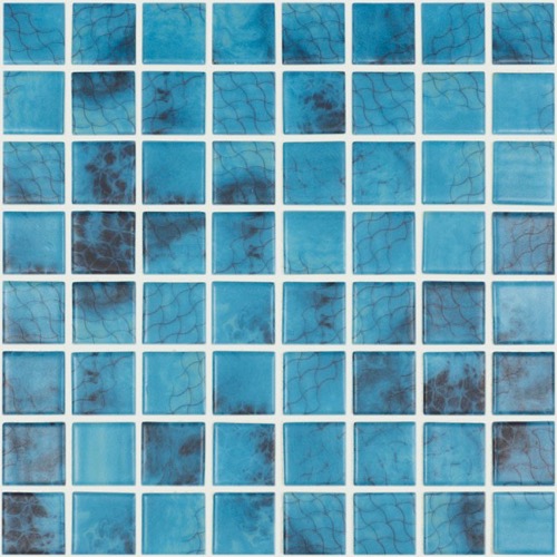Bleu turquoise vert impression nature olympic mat émaux 3,8 cm par plaque 31.7 cm