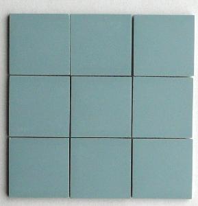 Bleu pastel 5 par 5 cm mosaïque grès antique mat paray par 1000g
