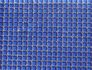 Bleu cobalt micro mosaïque vetrocristal par 64 carreaux