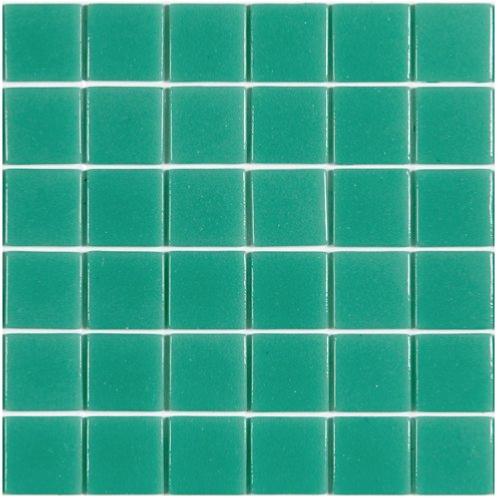 Vert turquoise clair CUBAS mosaïque émaux 2.4 cm brillant pleine masse par 2 M² soit 44.7€ le M²