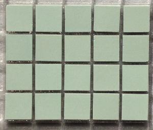 Vert pastel céladon amande grès 2 par 2 cm mosaïque mat antique paray au M²