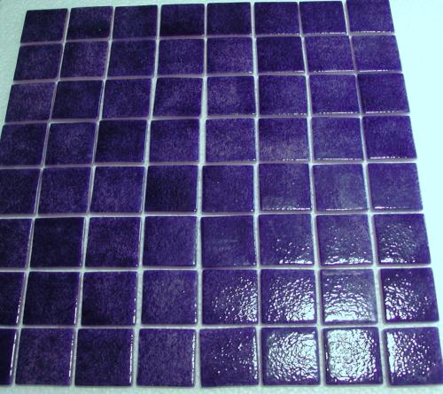 Bleu violet moucheté 4 cm mosaïque émaux par plaque 32 cm pour vrac